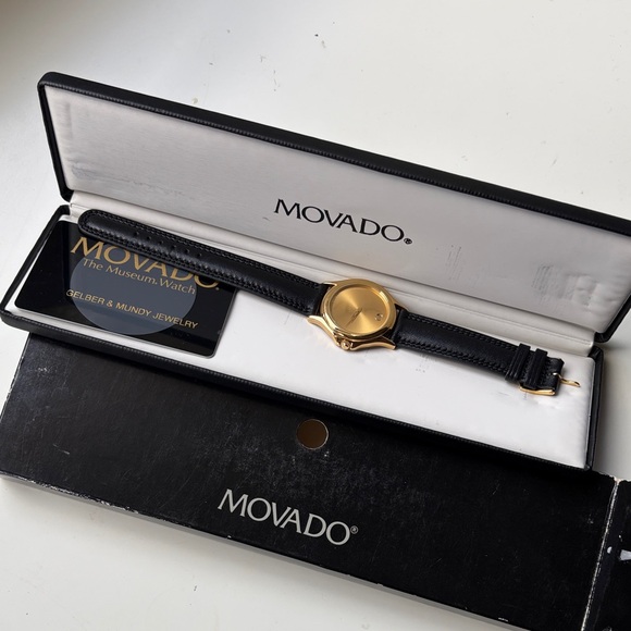 Movado Other - Movado Black and Gold Men's Watch